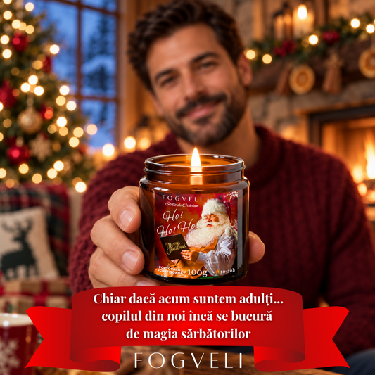 Lumânare Ho! Ho! Ho! - Portocale & Scorțișoară