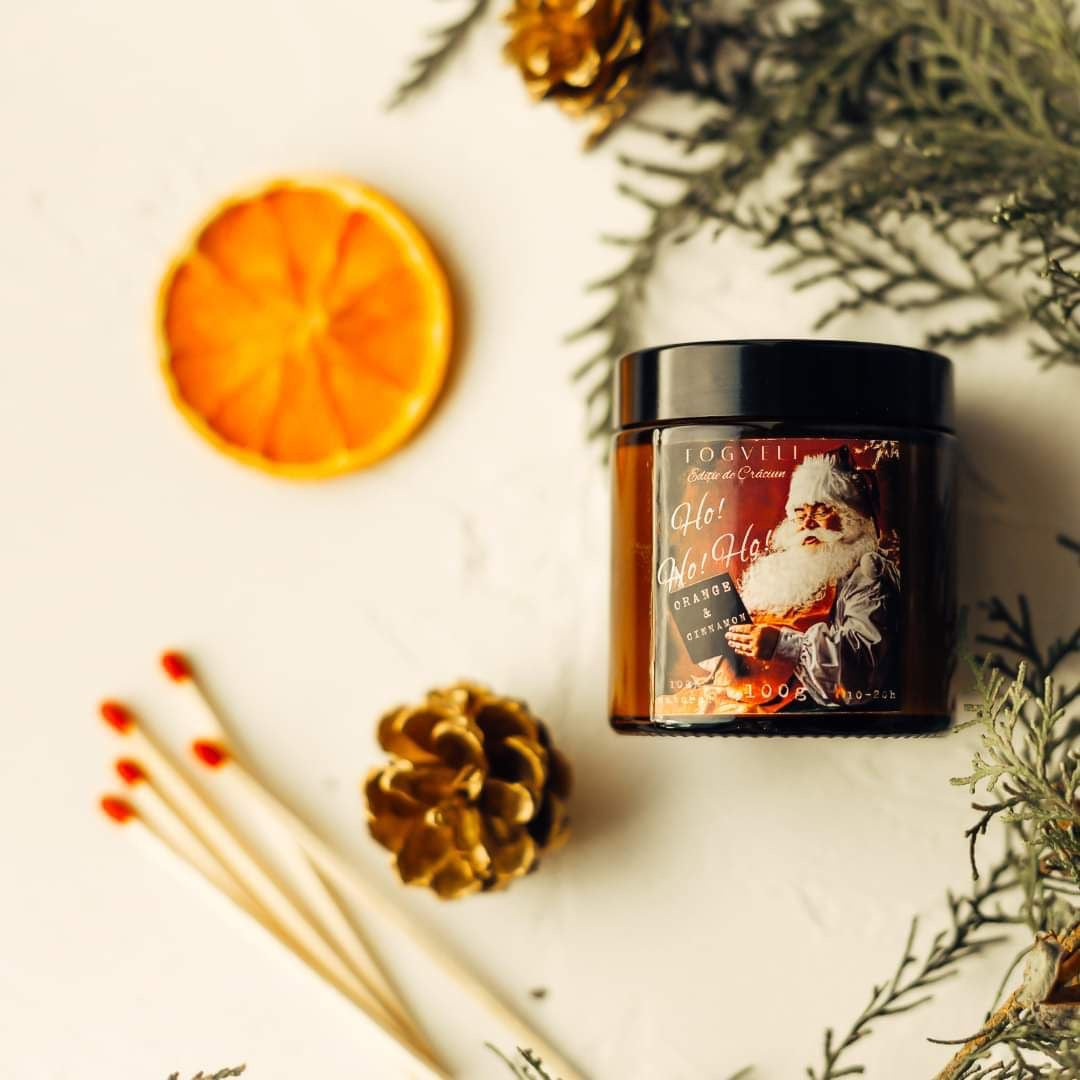 Scented candle Ho! Ho! Ho! - Oranges & Cinnamon