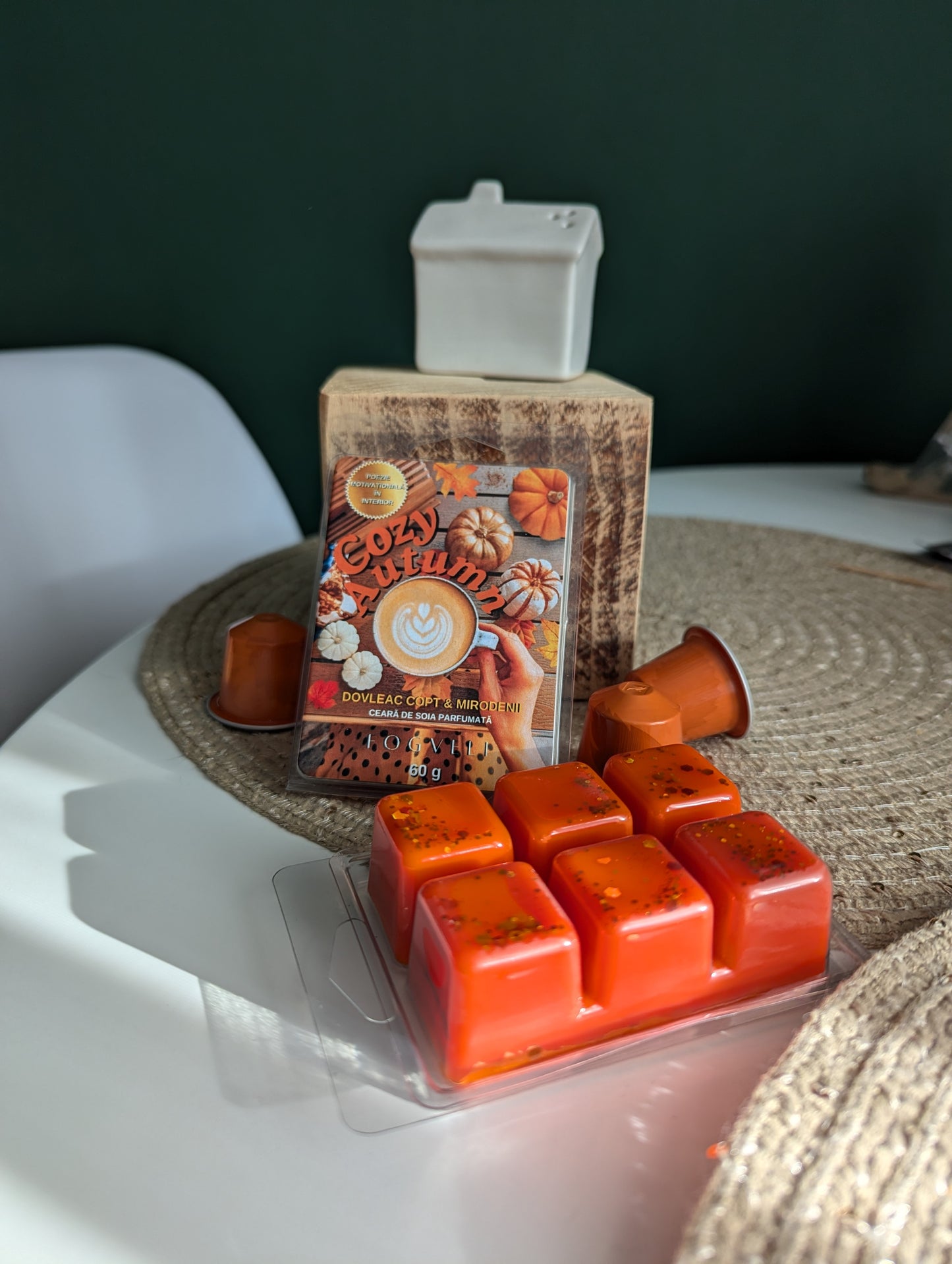 🎃Tabletă ceară parfumată COZY AUTUMN - Dovleac Copt, Mirodenii