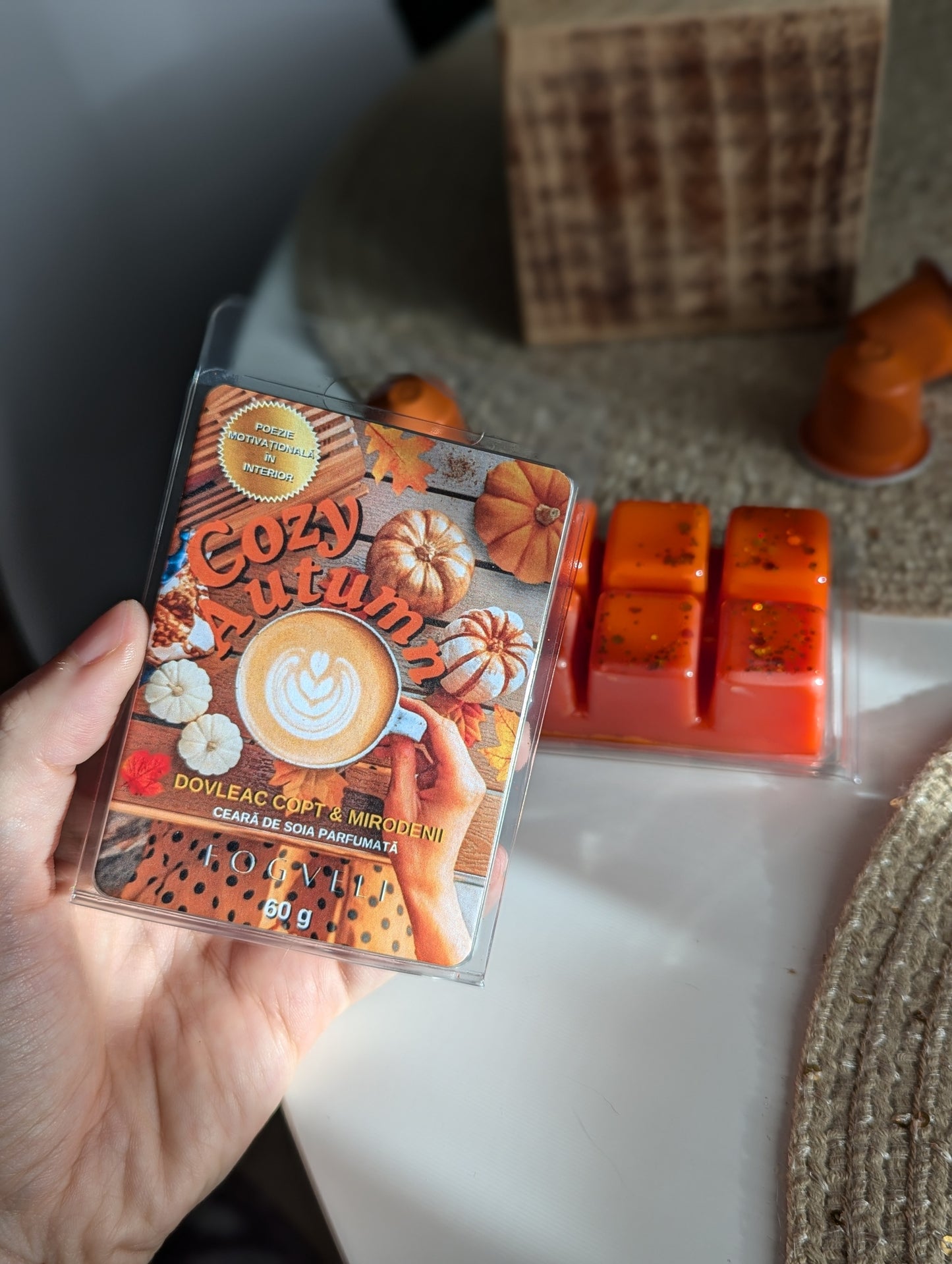 🎃Tabletă ceară parfumată COZY AUTUMN - Dovleac Copt, Mirodenii