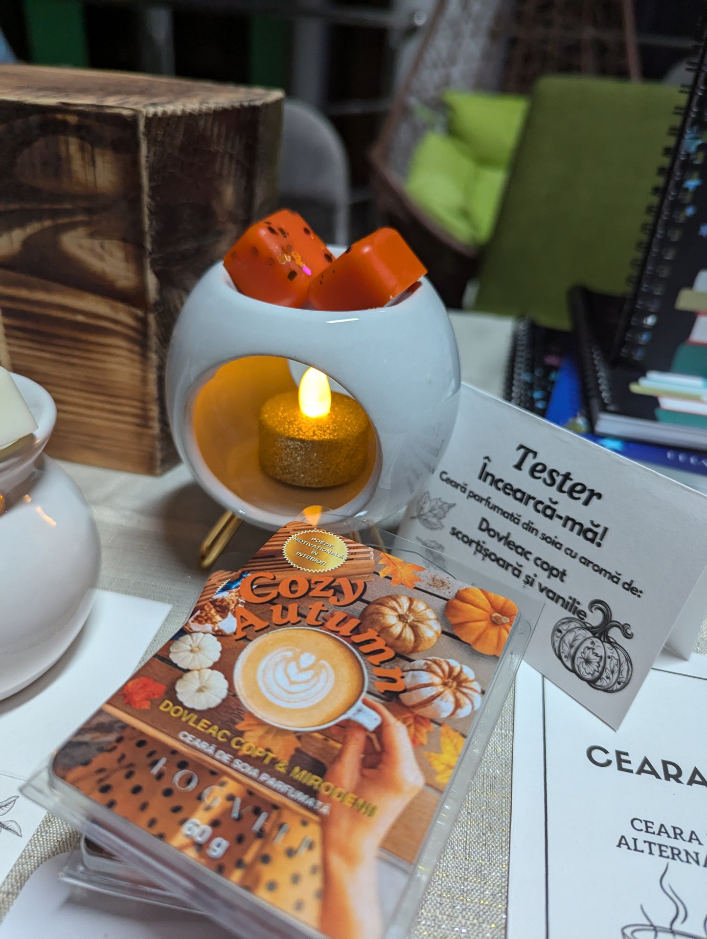 🎃Tabletă ceară parfumată COZY AUTUMN - Dovleac Copt, Mirodenii