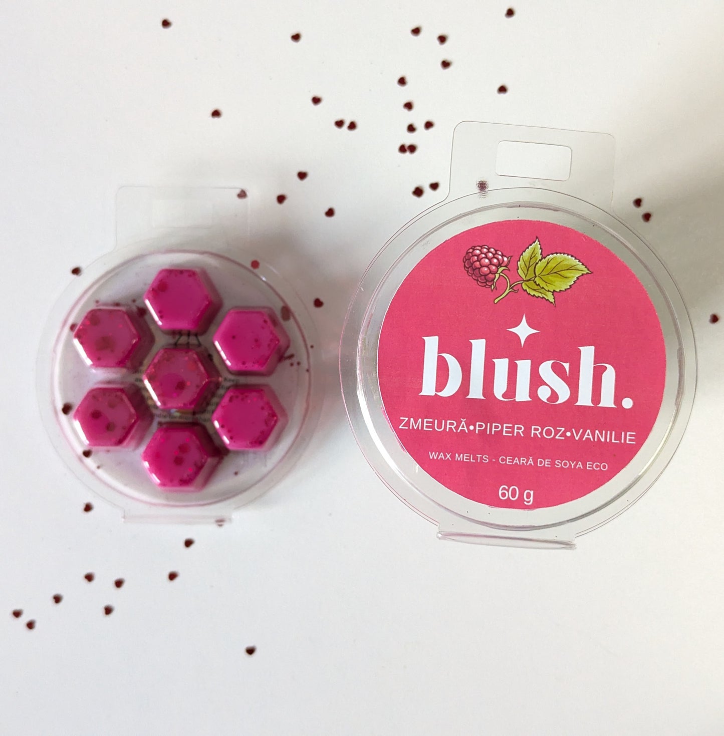 Wax Melts BLUSH - Zmeură, Piper Roz, Vanilie