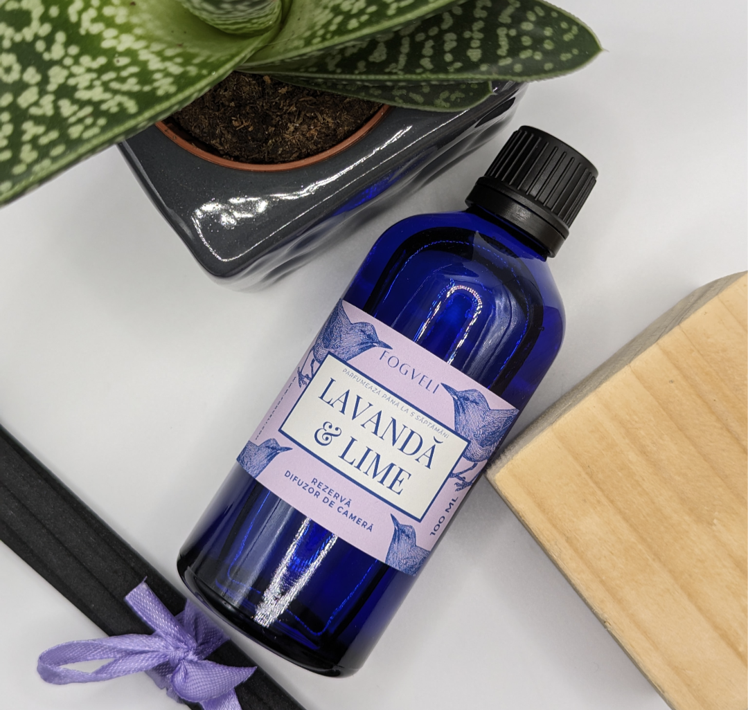 Rezervă difuzor cameră - Lavandă & Lime 100ml