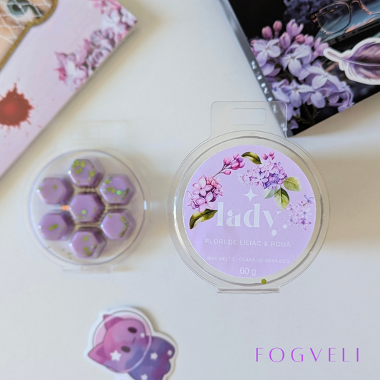 Wax Melts LADY - Flori de Liliac, Rouă 🪻💧