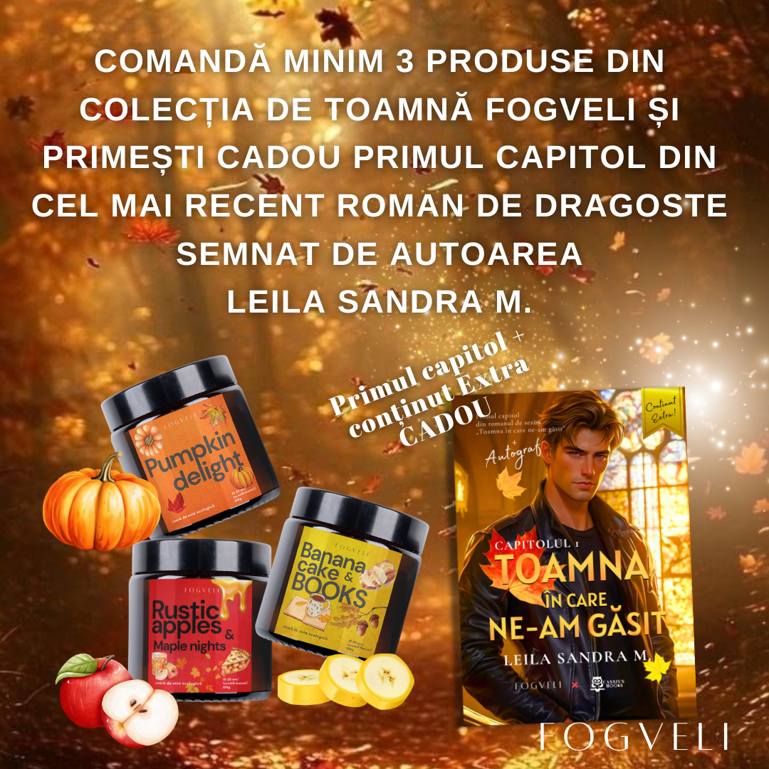 Lumânare Rustic Apples & Maple Twilight 🍁🍎 - Mere caramelizate, Sirop de arțar