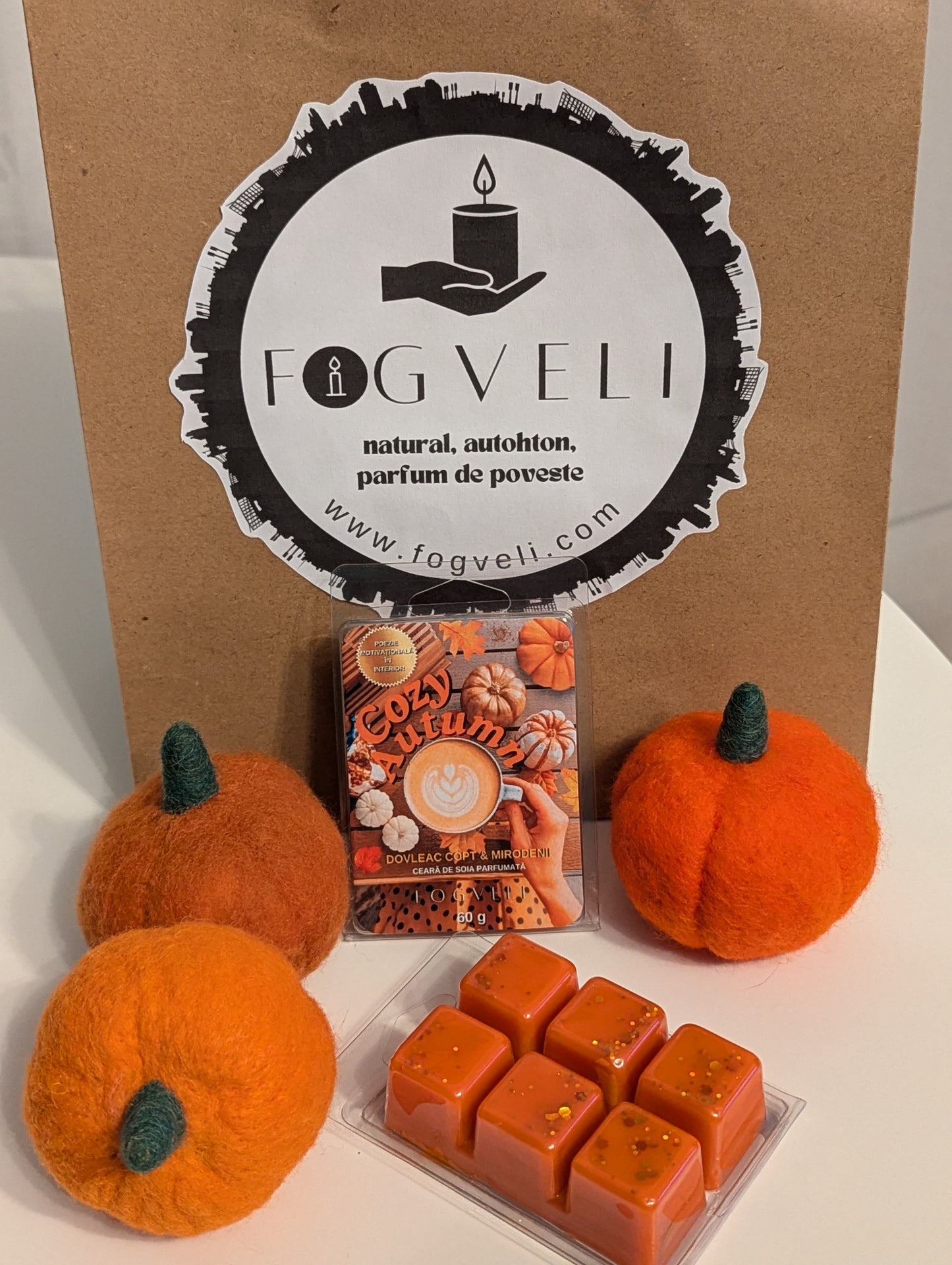 🎃Tabletă ceară parfumată COZY AUTUMN - Dovleac Copt, Mirodenii