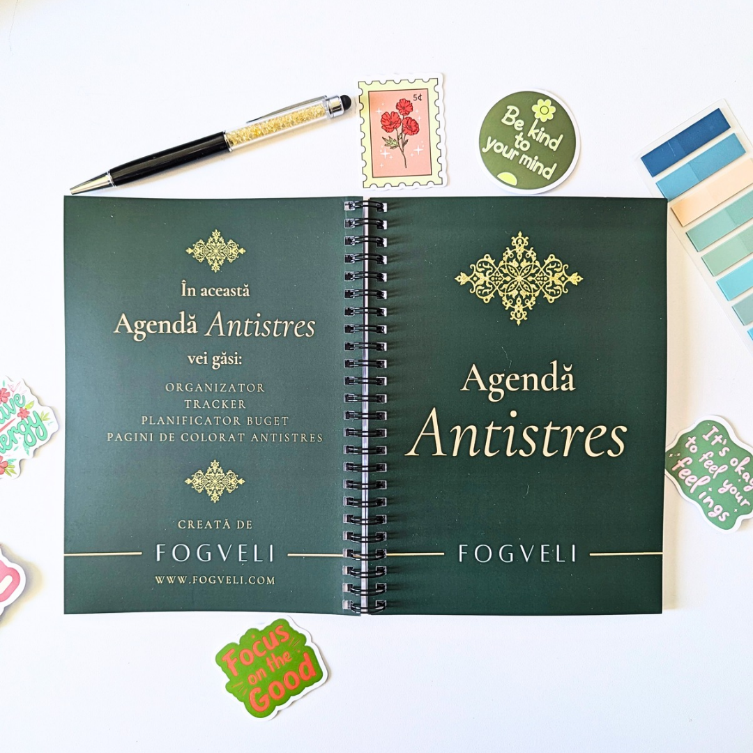 Agendă ANTISTRES - Copertă „Classy”