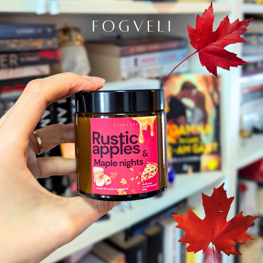 Lumânare Rustic Apples & Maple Twilight 🍁🍎 - Mere caramelizate, Sirop de arțar