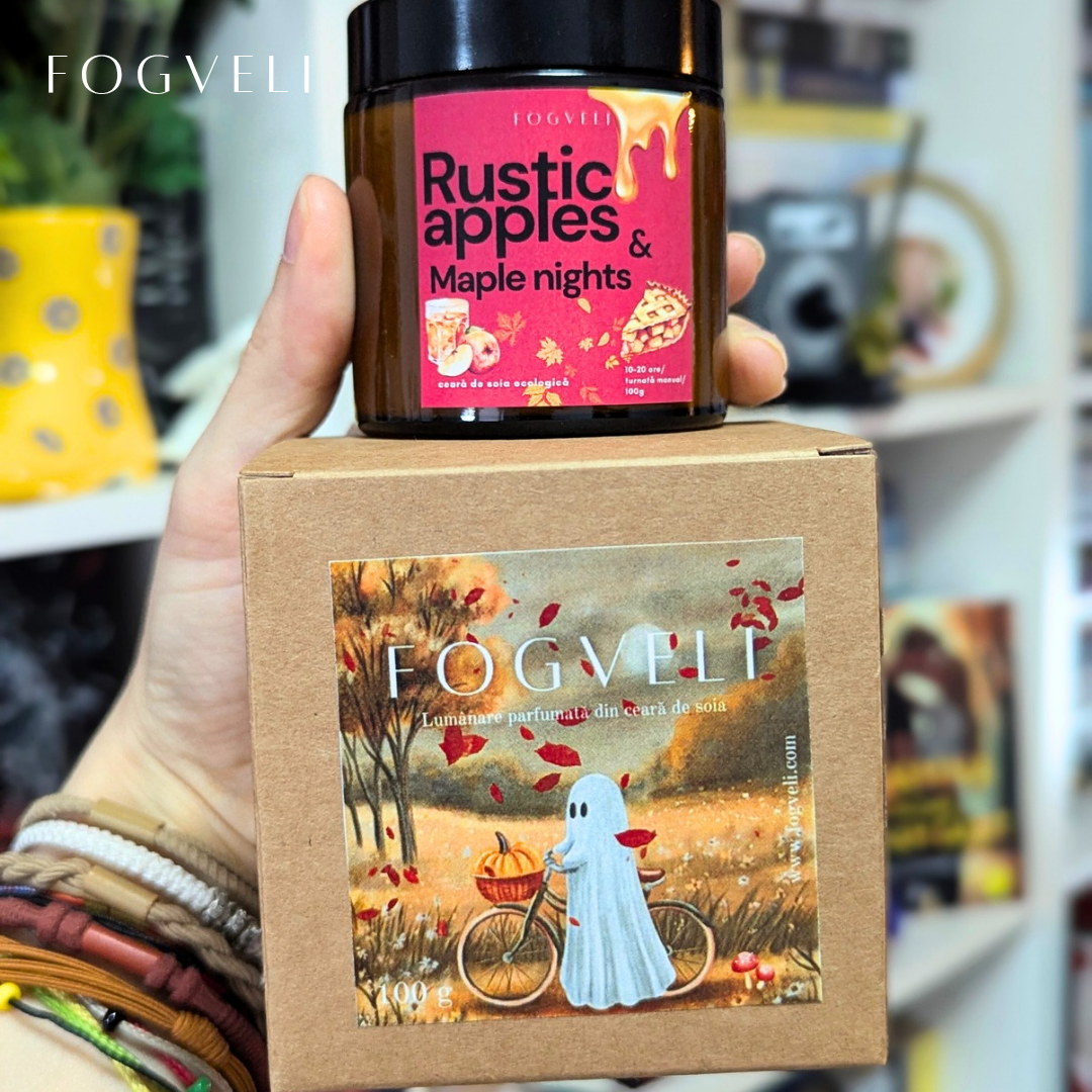 Lumânare Rustic Apples & Maple Twilight 🍁🍎 - Mere caramelizate, Sirop de arțar