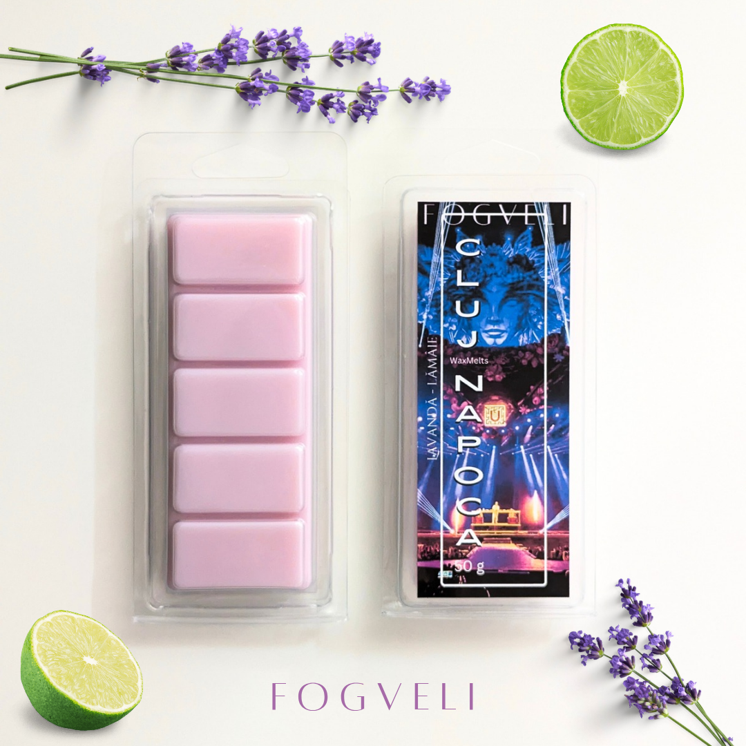 Tabletă ceară parfumată CLUJ-NAPOCA - Lavandă, Lămâie 50g