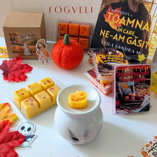 🍎🍁Tabletă ceară parfumată MAPLEWOOD TWILIGHT - Mere caramelizate, Sirop de arțar