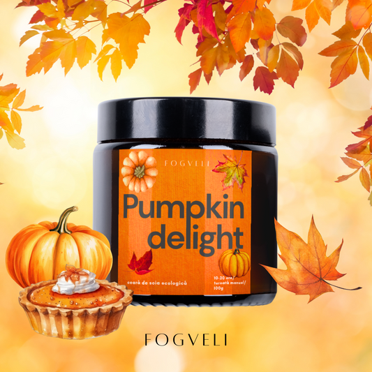 Lumânare Pumpkin Delight - Dovleac copt, Mirodenii 🎃