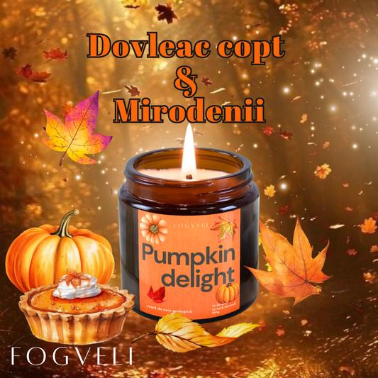 Lumânare Pumpkin Delight - Dovleac copt, Mirodenii 🎃