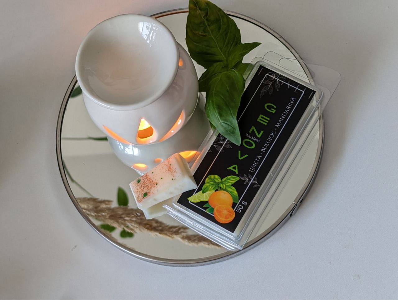 Wax Melts Mandarină, Lime & Busuioc - Fogveli