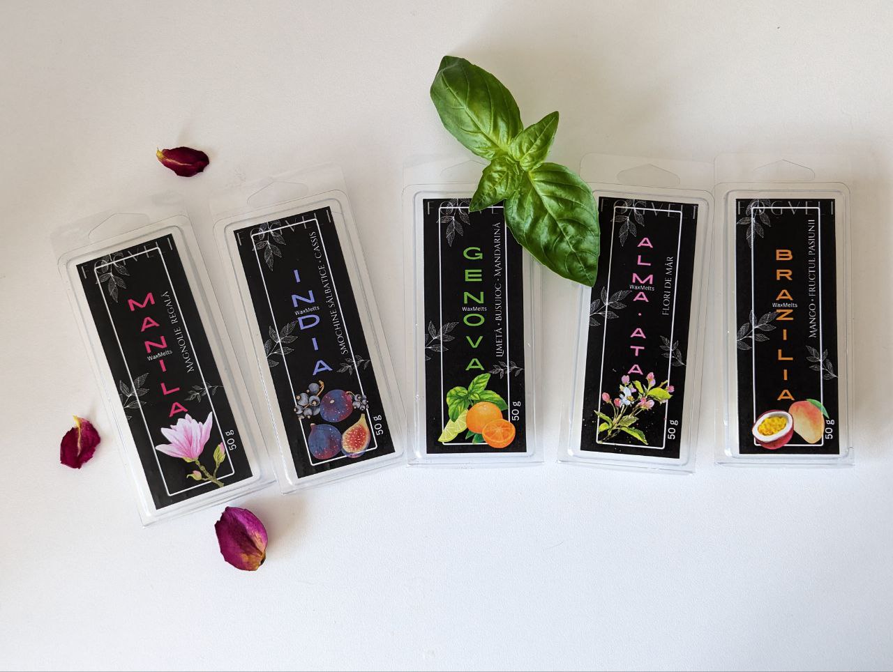 Wax Melts Mandarină, Lime & Busuioc - Fogveli