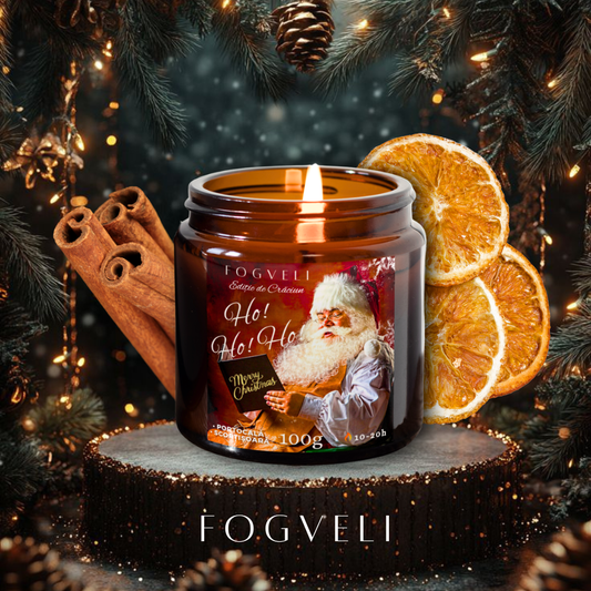 Lumânare Ho! Ho! Ho! - Portocale & Scorțișoară