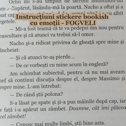 Set stickere de lectură: Emoții & Reacții 😱🤣 - 2 x coli A6