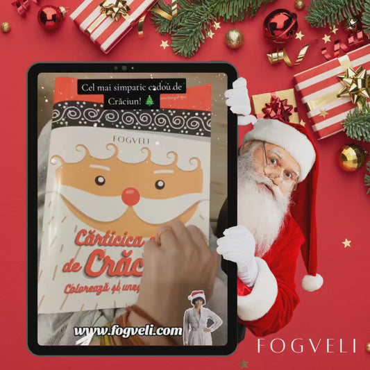 Carte de Colorat - Cărticica mea de Crăciun 🎄