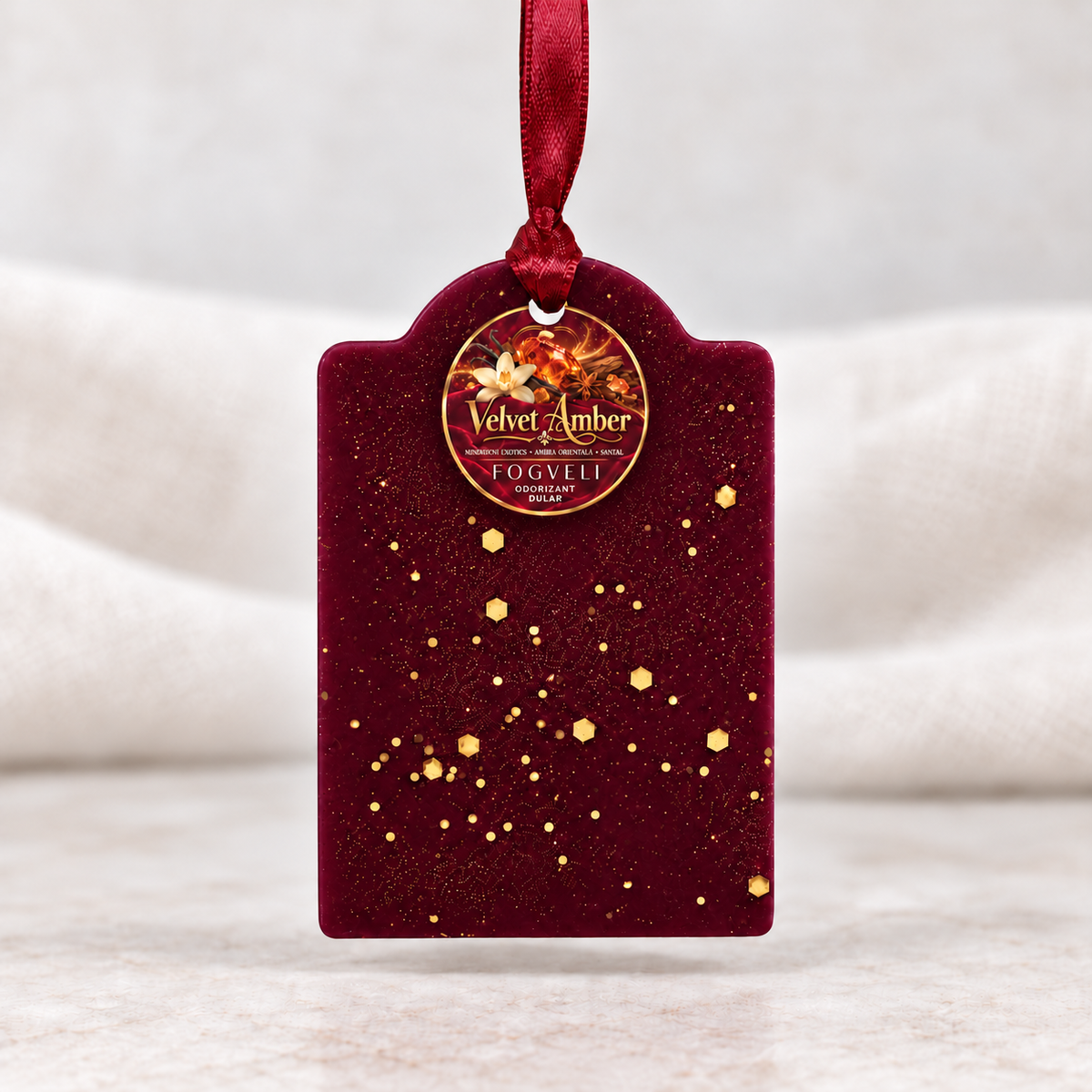 Odorizant de dulap Velvet Amber 🪔- Mirodenii exotice, Ambră, Santal 30g