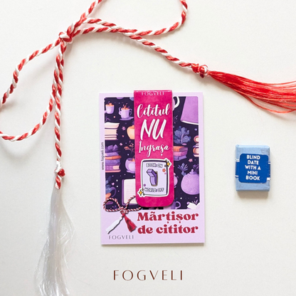 Mărțișor de Cititor - Semn de carte magnetic 📚