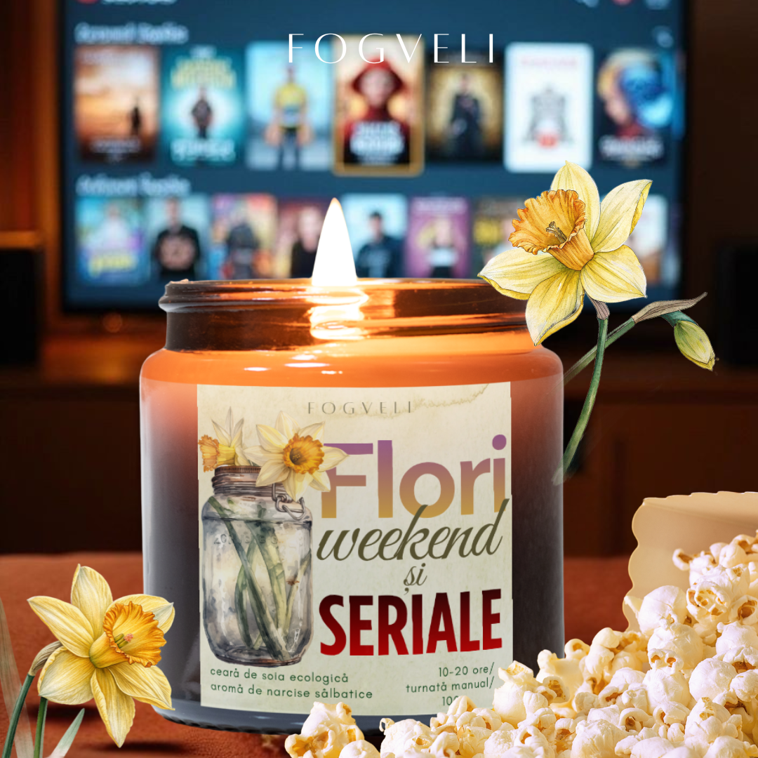 Lumânare Flori, Weekend și Seriale - Narcise sălbatice