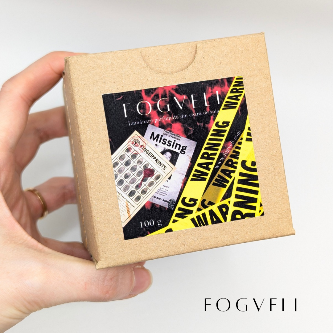 Lumânare Cititor de Thriller 🕵🏻‍♂️ - Whiskey, Lime, Bergamotă, Cedru, Ambră dulce