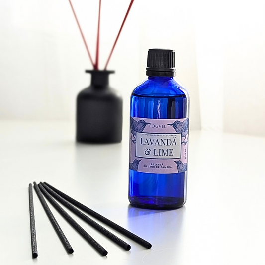 Rezervă difuzor cameră - Lavandă & Lime 100ml