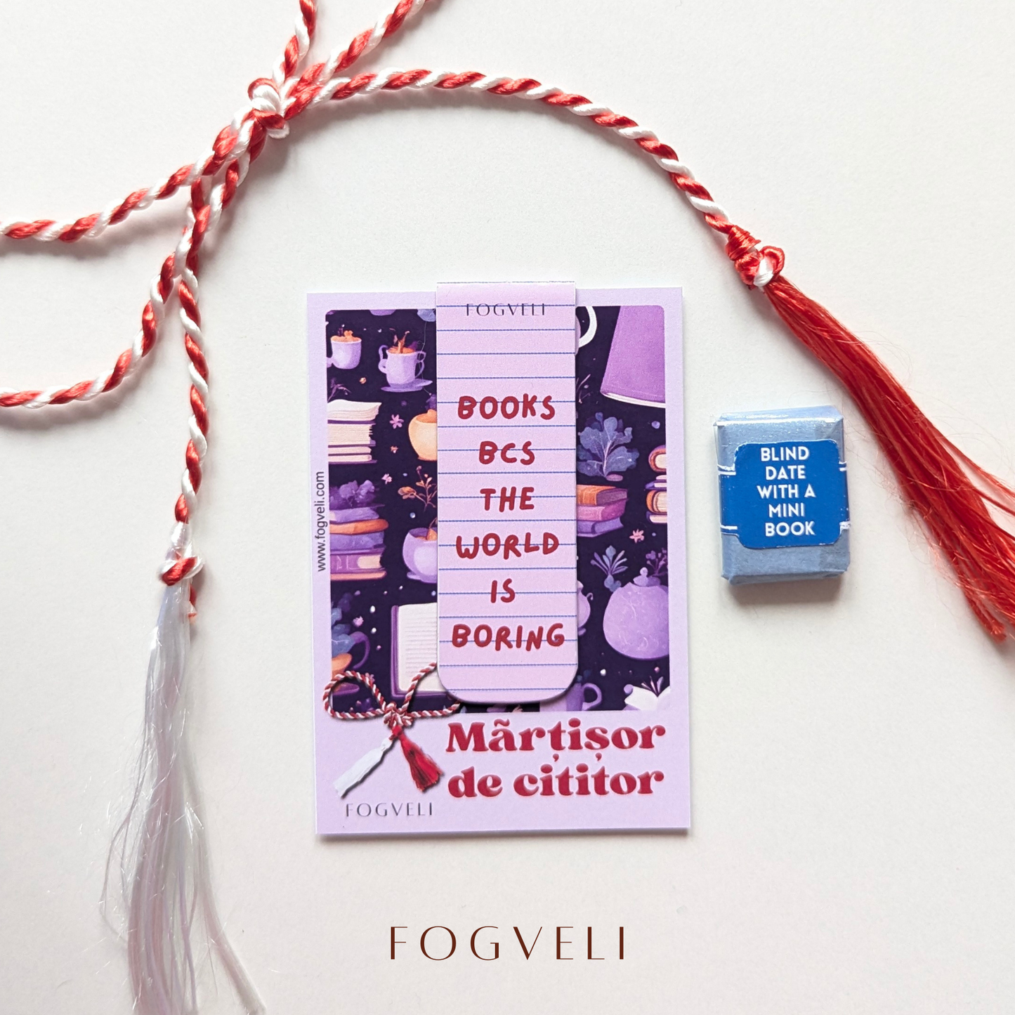 Mărțișor de Cititor - Semn de carte magnetic 📚