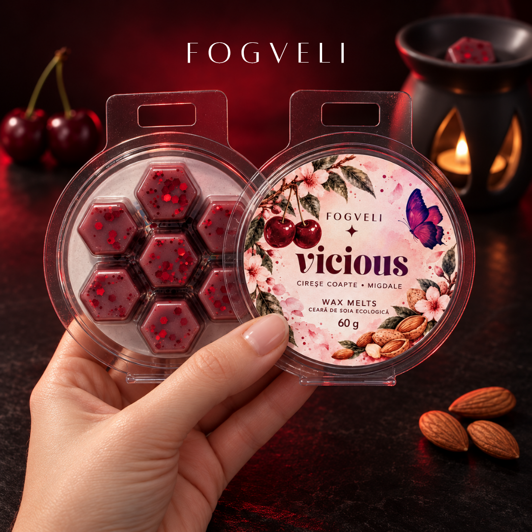 Ceară parfumată VICIOUS 🍒 - Cireșe coapte, Migdale