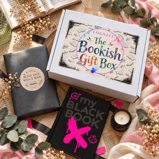The Bookish Gift Box 🎁 - Pachet cadou cu Blind Book, mini lumânare parfumată, accesorii bookish