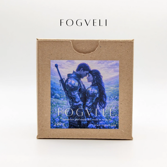 Lumânare Cititor de Fantasy 🦄 - Vanilie, Piele, Foi de cărți, Mușchi