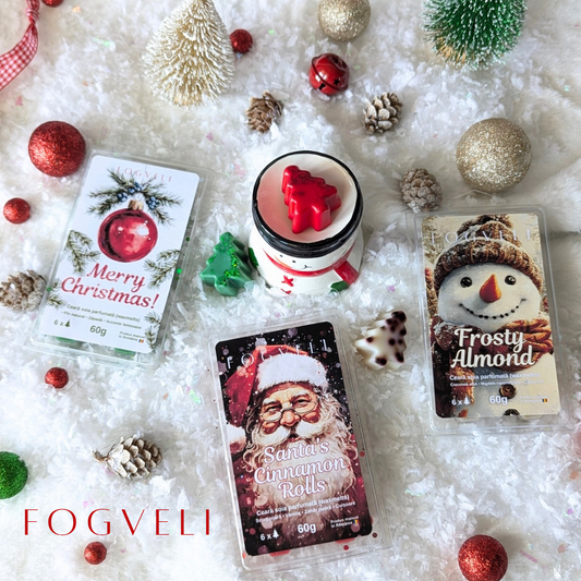 Three Wishes of Christmas🎄 - 3 tablete de ceară parfumată + mini difuzor ceramic CADOU🎁