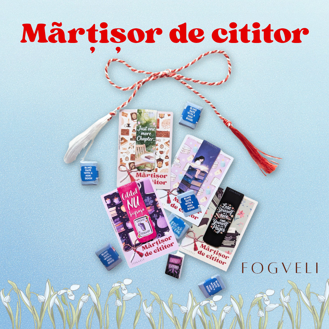 Mărțișor de Cititor - Semn de carte magnetic 📚