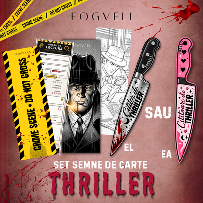 Set 5 semne de carte THRILLER 🕵️