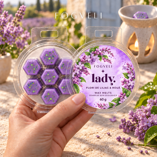 Ceară parfumată LADY - Flori de Liliac, Rouă 🪻💧