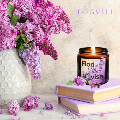 Lumânare Flori de Liliac și Vise 🪻